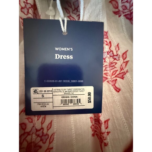 Roller Rabbit X Target Women's Bouquet Short Sleeve Maxi Dress Pink Small NWT - Picture 5 of 5